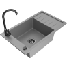 Mexen Elias гранитна кухненска мивка с 1 камера с отцеждач и кухненски