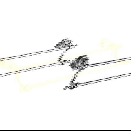 Mexen Estela двоен закачалка за кърпи, златен - 7011525-50