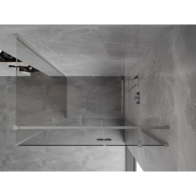 Mexen Mist-H T душ кабина с отваряща се дясна врата 75 x 80 см, прозрачна, матов