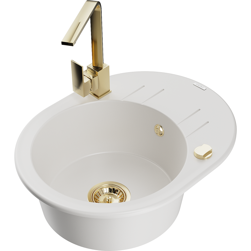 Mexen Kevin гранитна кухненска мивка с 1 камера с отцедник и кухненски