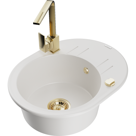 Mexen Kevin гранитна кухненска мивка с 1 камера с отцедник и кухненски