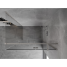 Mexen Mist-H T душ кабина на панти, дясна, 105 x 90 см, прозрачна, четкан никел