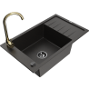 Mexen Elias гранитна мивка с 1 отделение с отцедник и кухненски смесител