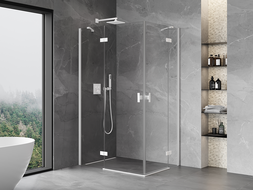 Mexen Mist-H Duo сгъваема душ кабина 70 x 70 см, прозрачна, хром - 8A5-070L-070P-01-00