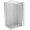 Mexen Mist-H Двойна душ кабина с отваряща врата отдясно 80 x 100 см, прозрачна,