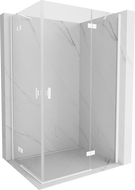 Mexen Mist-H Duo сгъваема душ кабина 70 x 70 см, прозрачна, хром - 8A5-070L-070P-01-00