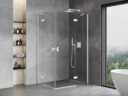 Mexen Mist-H Duo сгъваема душ кабина 70 x 70 см, прозрачна, хром - 8A5-070L-070P-01-00