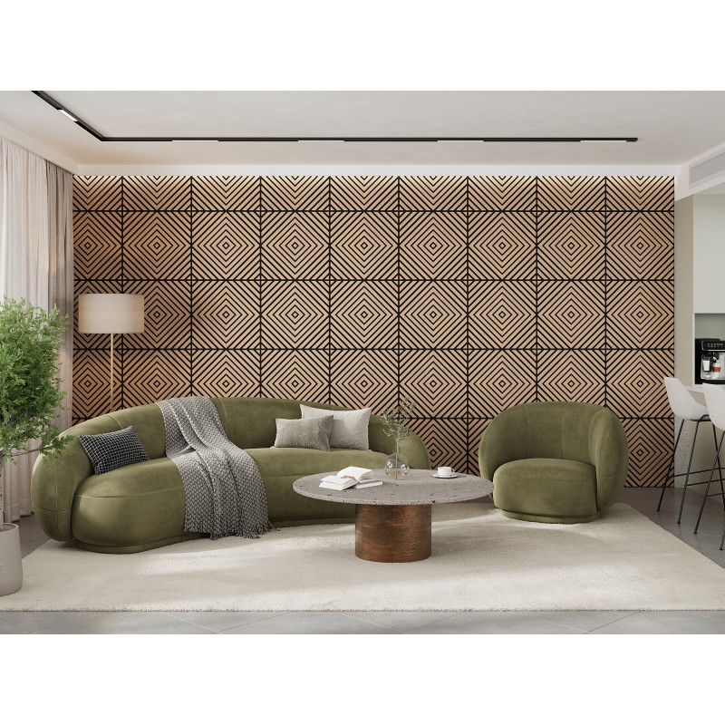 Mexen Linea 03 акустичен стенен панел 60 x 60 см (4 бр.), филц 9 мм, технически