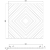 Mexen Linea 03 Акустичен стенен панел 60 x 60 см (4 бр.), филц 9 мм, технически