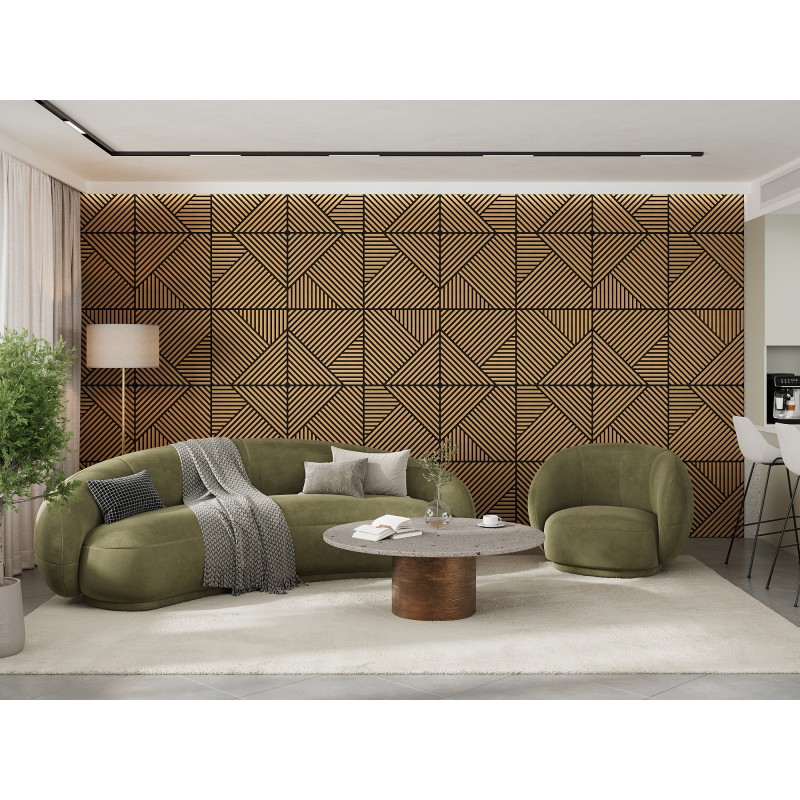 Mexen Linea 25 Акустичен стенен панел 60 x 60 см (4 бр.), филц 9 мм, технически
