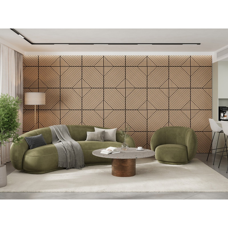 Mexen Linea 26 акустичен стенен панел 60 x 60 см (4 бр.), филц 9 мм, технически