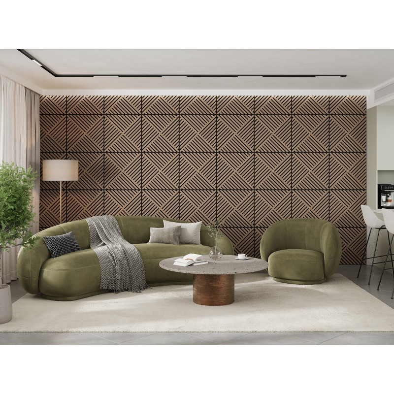 Mexen Linea 08 акустичен стенен панел 60 x 60 см (4 бр.), филц 9 мм, технически