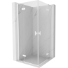 Mexen Mist-H L Душ кабина Duo отваряема 85 x 85 см, прозрачна, бяла - 8A5L-085L-085P-20-00