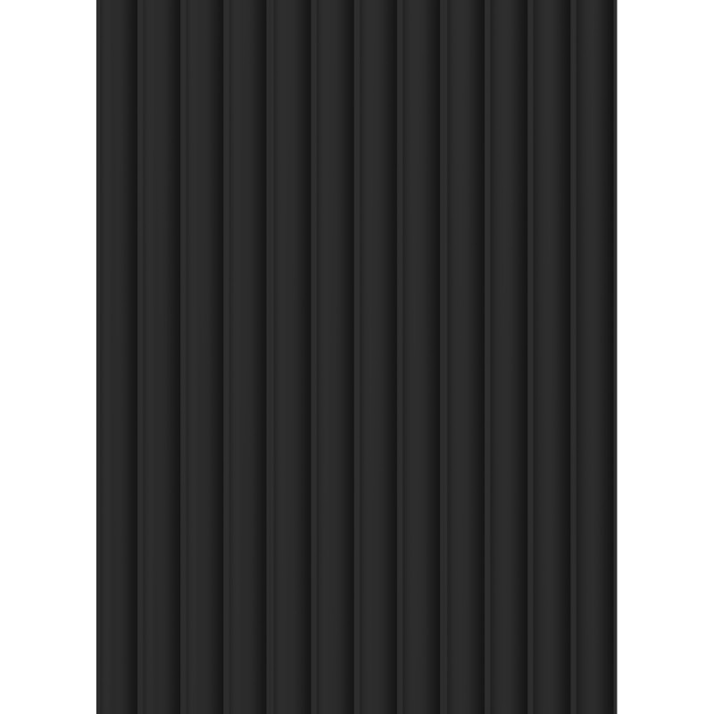 Mexen Strito 01 Strio 01  рифеловани стенни ламели 280 x 14,5 см (2бр.), черен - S120-280-01-311