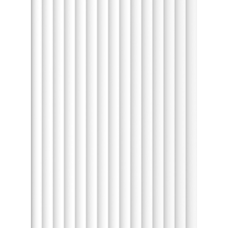 Mexen Strio 02 рифлени стенни панели 280 x 14,5 см (2бр), бял - S120-280-02-301