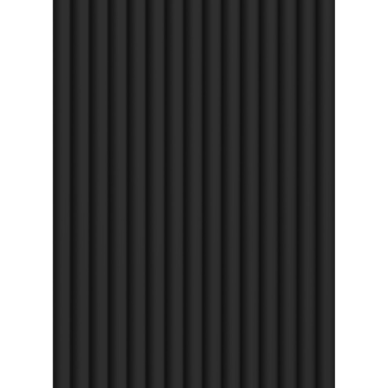 Mexen Strio 02 рибовани стенни ламели 280 x 14,5 см (2 бр.), черен - S120-280-02-311
