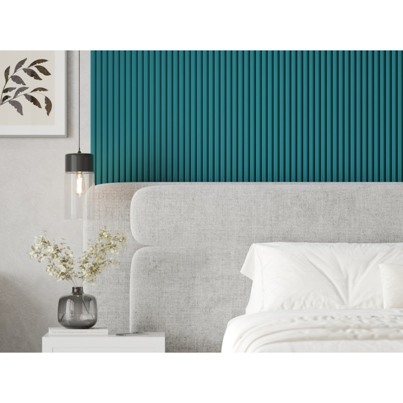 Mexen Strio 02 рифлени стенни панели 280 x 14,5 см (2 броя), тъмен тюркоаз