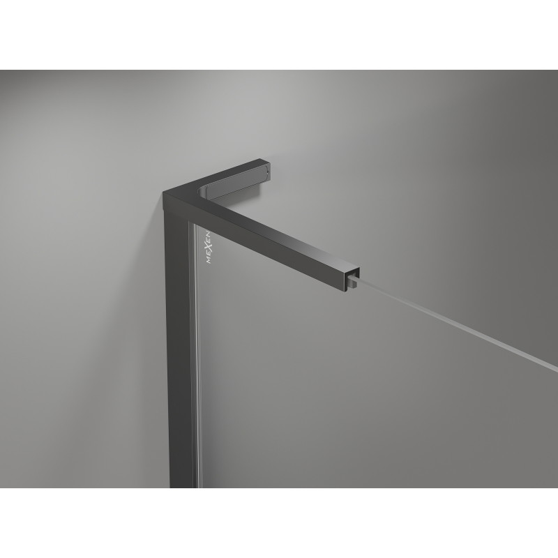 Mexen Mist-H L Двукабинен душ корпус 80 x 80 см, прозрачен, метален - 8A5L-080L-080P-95-00