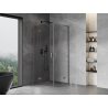 Mexen Mist-H L Душ кабина Duo с панти 85 x 85 см, прозрачно стъкло, тъмна стомана