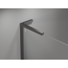 Mexen Mist-H L Дуето душ кабина с леви панти 95 x 85 см, прозрачна, сив металик