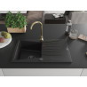 Mexen Cesar гранитна кухненска мивка с 1 отделение и отцедник и кухненски