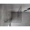 Mexen Mist-H L Душ кабина Duo с въртящи се врати 70 x 70 см, прозрачна, четкан