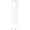 Mexen Lam-F Slim 01 акустични стенни ламели 280 x 36,5 см, филц 9 мм, технически