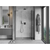 Mexen Mist-H L врати за душ 130 см, прозрачни, дясно отваряне, gun metal