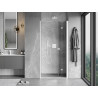 Mexen Mist-F сгъваеми душ врати десни 105 см, прозрачни, бели - 8A6-105-000-20-00-P