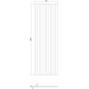 Mexen Ovalo 01 гъвкави вертикални ламели за стени 280 x 36 см, технически