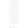 Mexen Ovalo 02 еластични рифловани стенни ламели 280 x 36 см, технически фурнир,