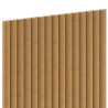 Mexen Ovalo 03 гъвкави стенни ламели с канали 280 x 36 см, технически фурнир,