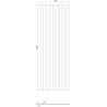 Mexen Ovalo 03 еластични оребрени стенни панели 280 x 36 см, технически фурнир,