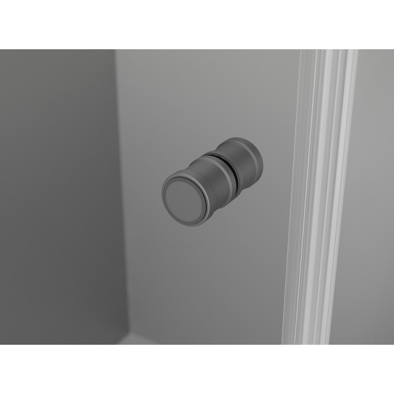 Mexen Mist-F сгъваеми душ врати десни 100 см, прозрачни, оръжеен метал