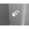 Mexen Mist-F люлееща се душ кабина лява 85 x 70 см, прозрачна, бяла - 8A6T-085-070-20-00-L