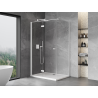 Mexen Mist-F Сгъваема душ кабина, лява 120 x 80 см, прозрачна, бяла - 8A6T-120-080-20-00-L