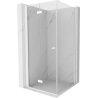 Mexen Mist-F сгъваема душ кабина лява 85 x 85 см, прозрачна, бяла - 8A6T-085-085-20-00-L