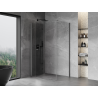 Mexen Mist-F сгъваема душ кабина лява 75 x 85 см, прозрачна, пистолетно сиво
