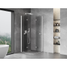 Mexen Mist-F Сгъваема душ кабина Duo 105 x 105 см, прозрачна, бяла - 8A6-105L-105P-20-00