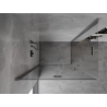 Mexen Mist-F Две сгъваеми душ кабини, лява 110 x 105 см, прозрачна, пушено сиво,