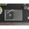 Mexen Cesar гранитна кухненска мивка с едно корито и отцедник и кухненски