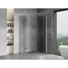 Mexen Mist-F Дует сгъваема душ кабина дясна 70 x 105 см, прозрачна, четкан никел
