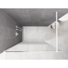 Mexen Kioto душ кабина Walk-in 140 x 200 см, бяла омбре 8 мм, бяла - 800-140-101-20-86