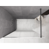 Mexen Kioto душ кабина Walk-in 100 x 200 см, омбре бяла 8 мм, натрошен сив четкан