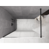 Mexen Kioto душ стена Walk-in 110 x 200 cm, омбре бяла 8 mm, черна - 800-110-101-70-86