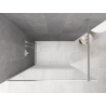 Mexen Kioto душ стена Walk-in 120 x 200 см, омбре бяла 8 мм, четкан никел - 800-120-101-97-86