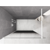 Mexen Kioto душ стена Walk-in 80 x 200 cm, омбре черно 8 мм, бяло - 800-080-101-20-76
