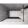 Mexen Kioto Душ стена Walk-in 120 x 200 см, омбре черно 8 мм, черно - 800-120-101-70-76