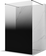 Mexen Kioto самостоятелна душ кабина 150 x 200 см, омбре черна 8 мм, черна