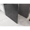 Mexen Kioto Душ параван Walk-in 130 x 200 см, кракел графит 12 мм, хром - 800-130-101-01-44-X